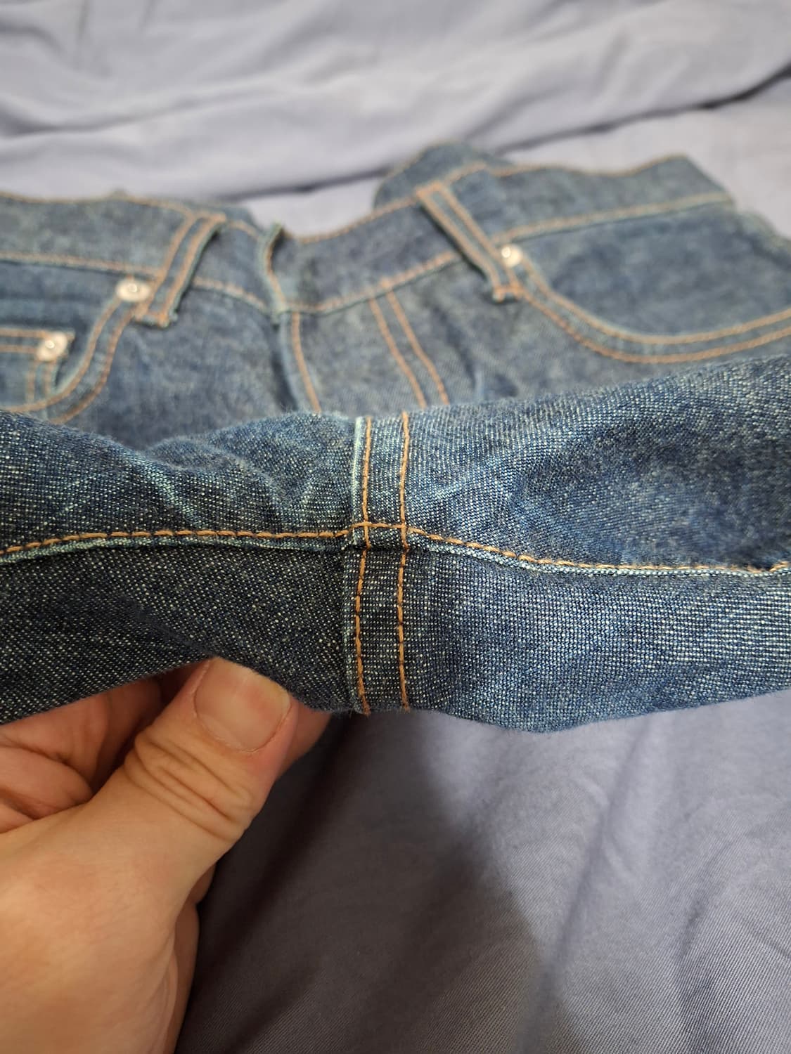 [30] 디올 옴므 MIJ 인디고 블루 생지 데님 팬츠 상품이미지7