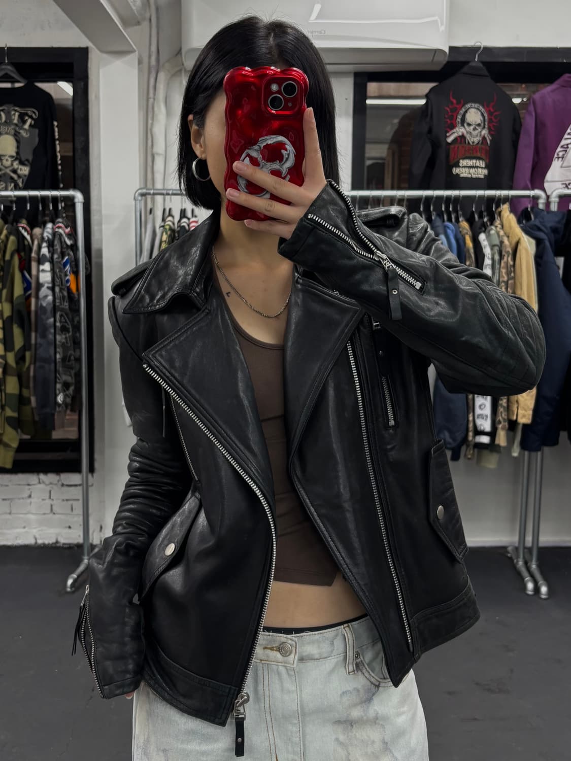 206Homme 바이커 레더자켓 상품이미지3