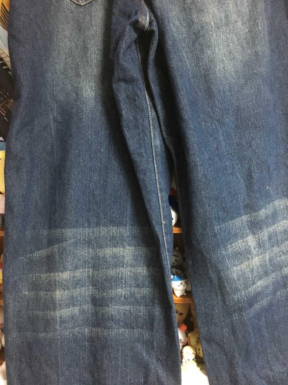 (Vin)디엠빈티지 진청 캣워싱 워시드 데님팬츠 상품이미지4