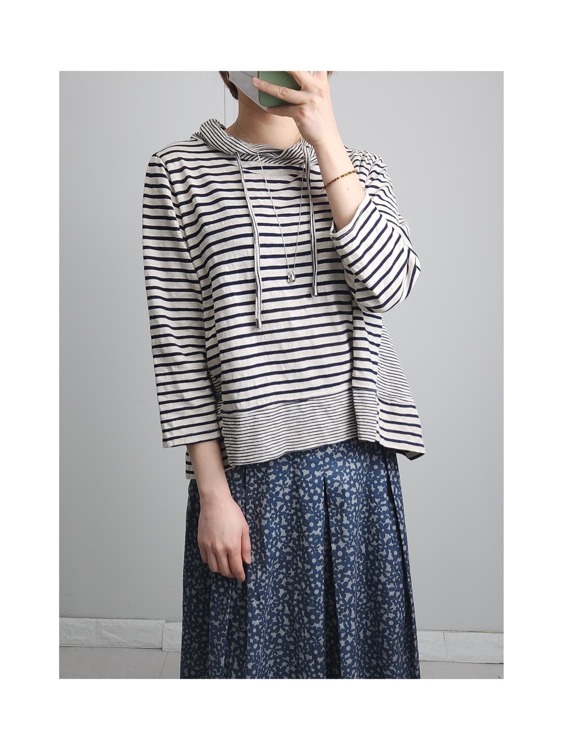 스트라이프 셔링 롱 슬리브 상품이미지1