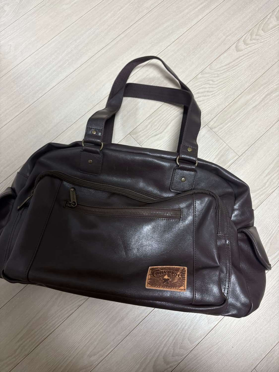 희귀매물) 컨버스 래더백 토트백 브라운 상품이미지2