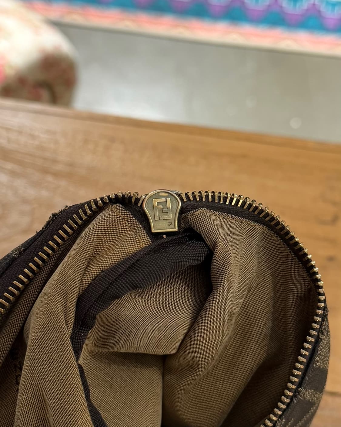 펜디 브라운 주카 캔버스 셰프 보스턴 백 상품이미지9