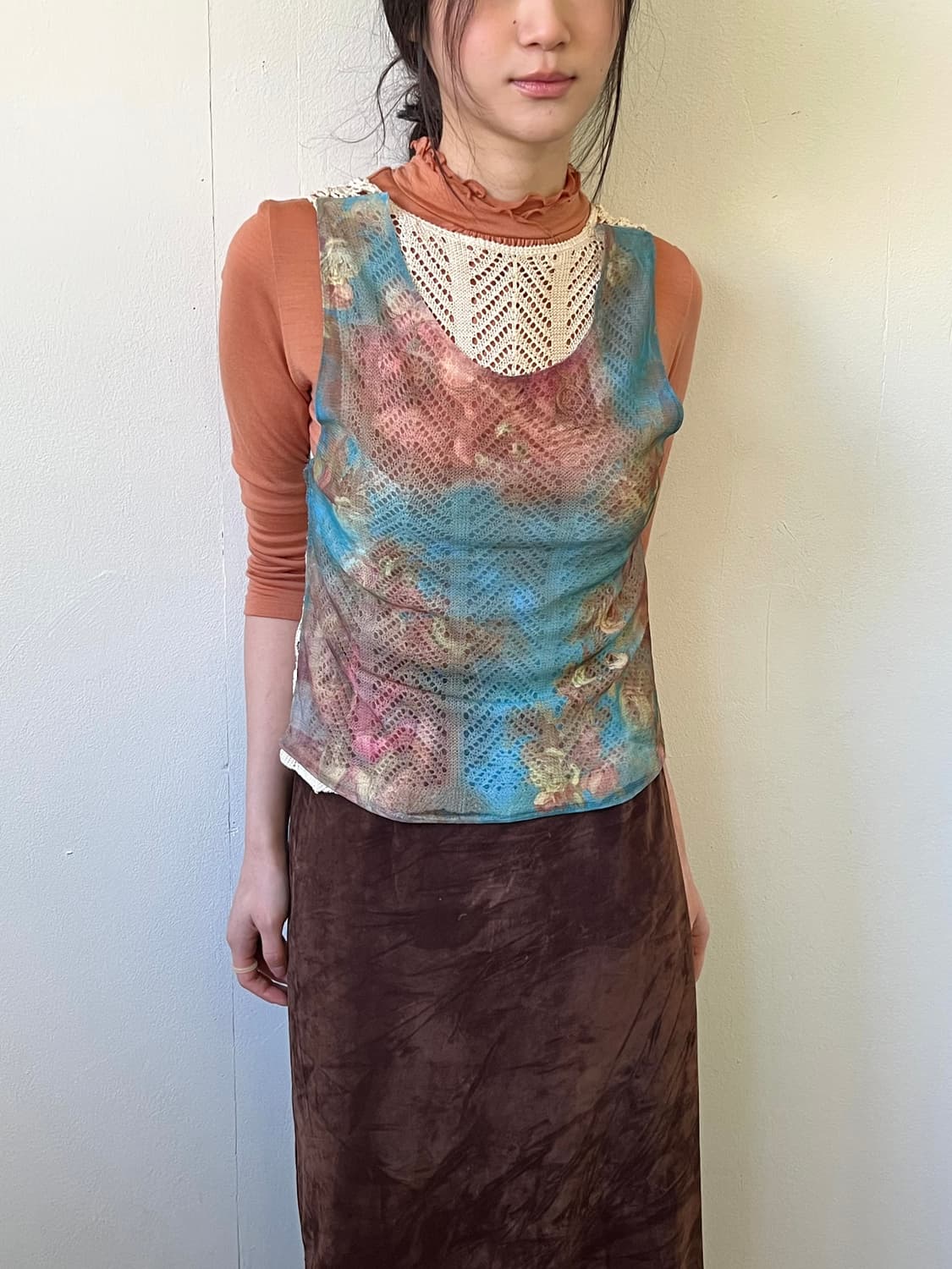 Japan vtg 레이어드 베스트  상품이미지3