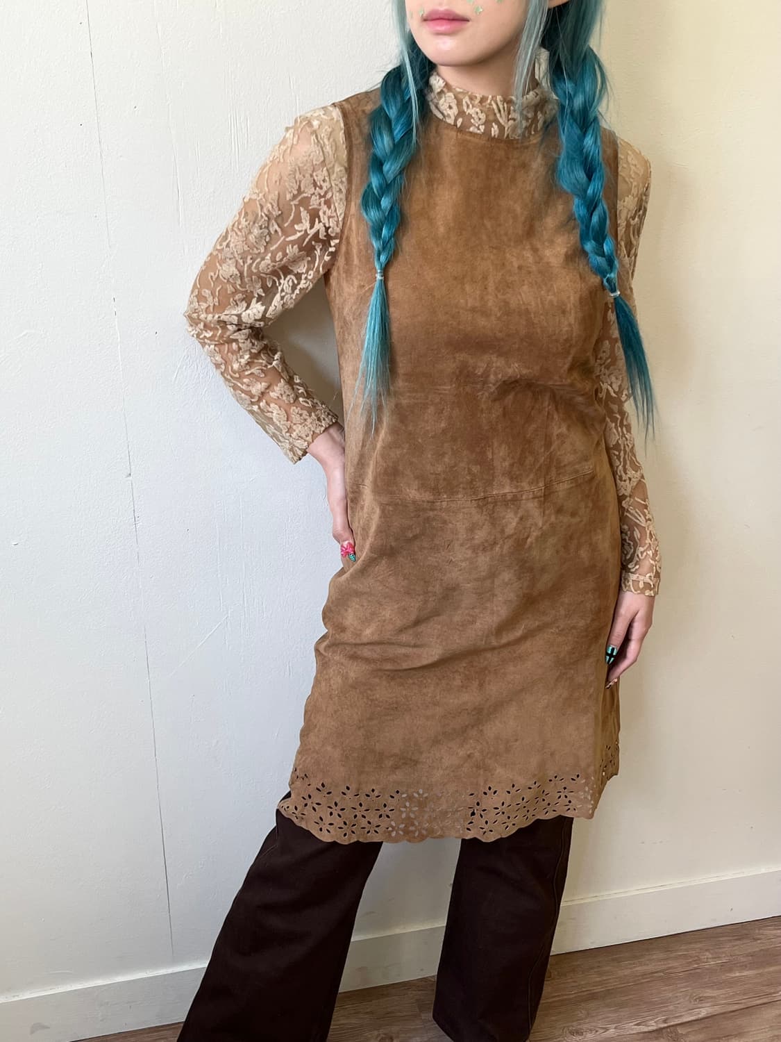 DEACH SIONE 스웨이드 원피스 상품이미지4