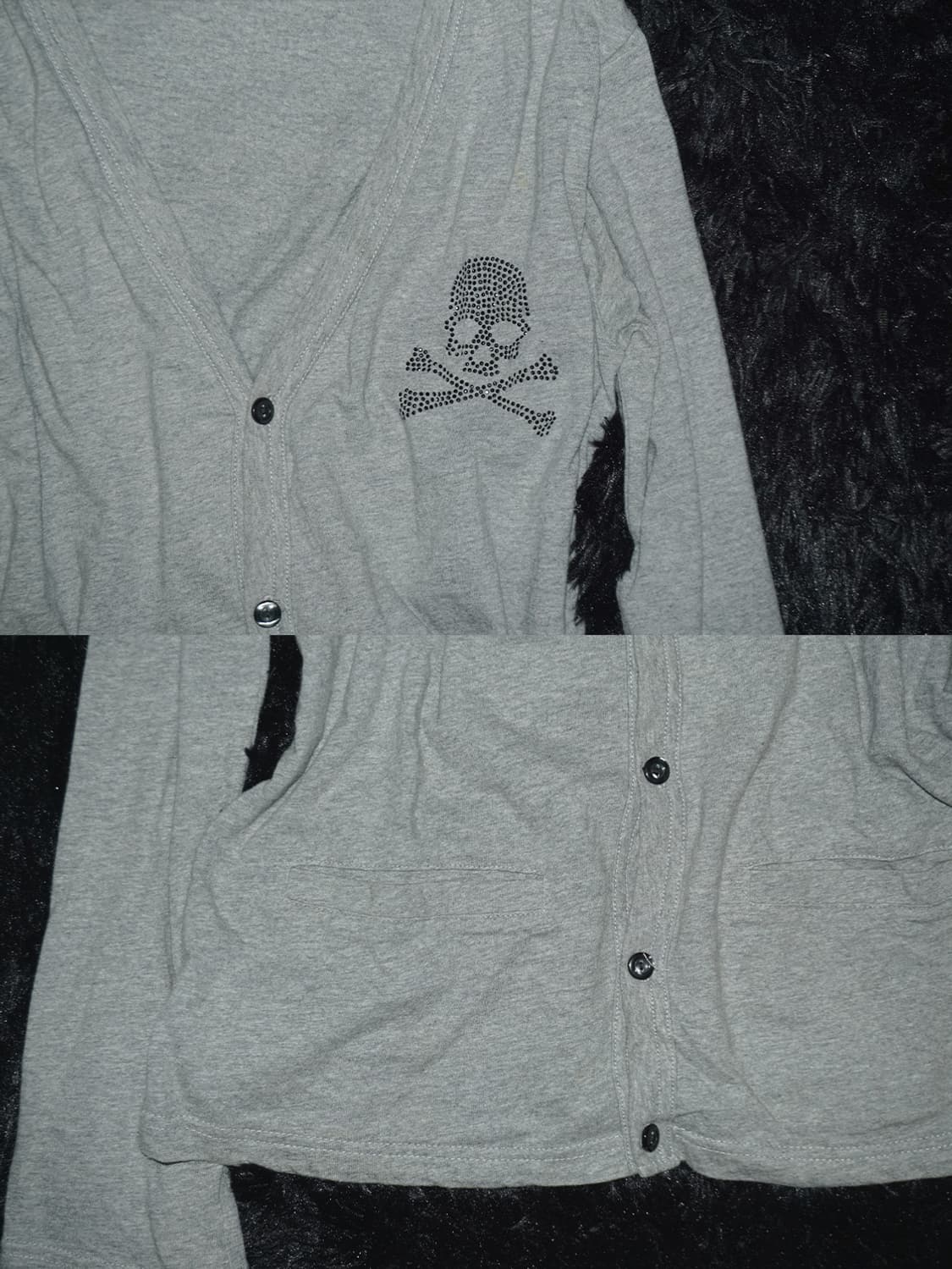 (azul) punk rhinestone cardigan  상품이미지6