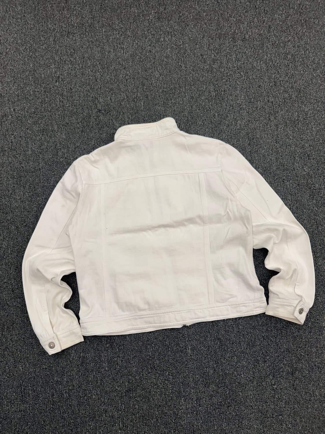 L)BellMount 빈티지 크림 데님 집업 자켓 상품이미지5