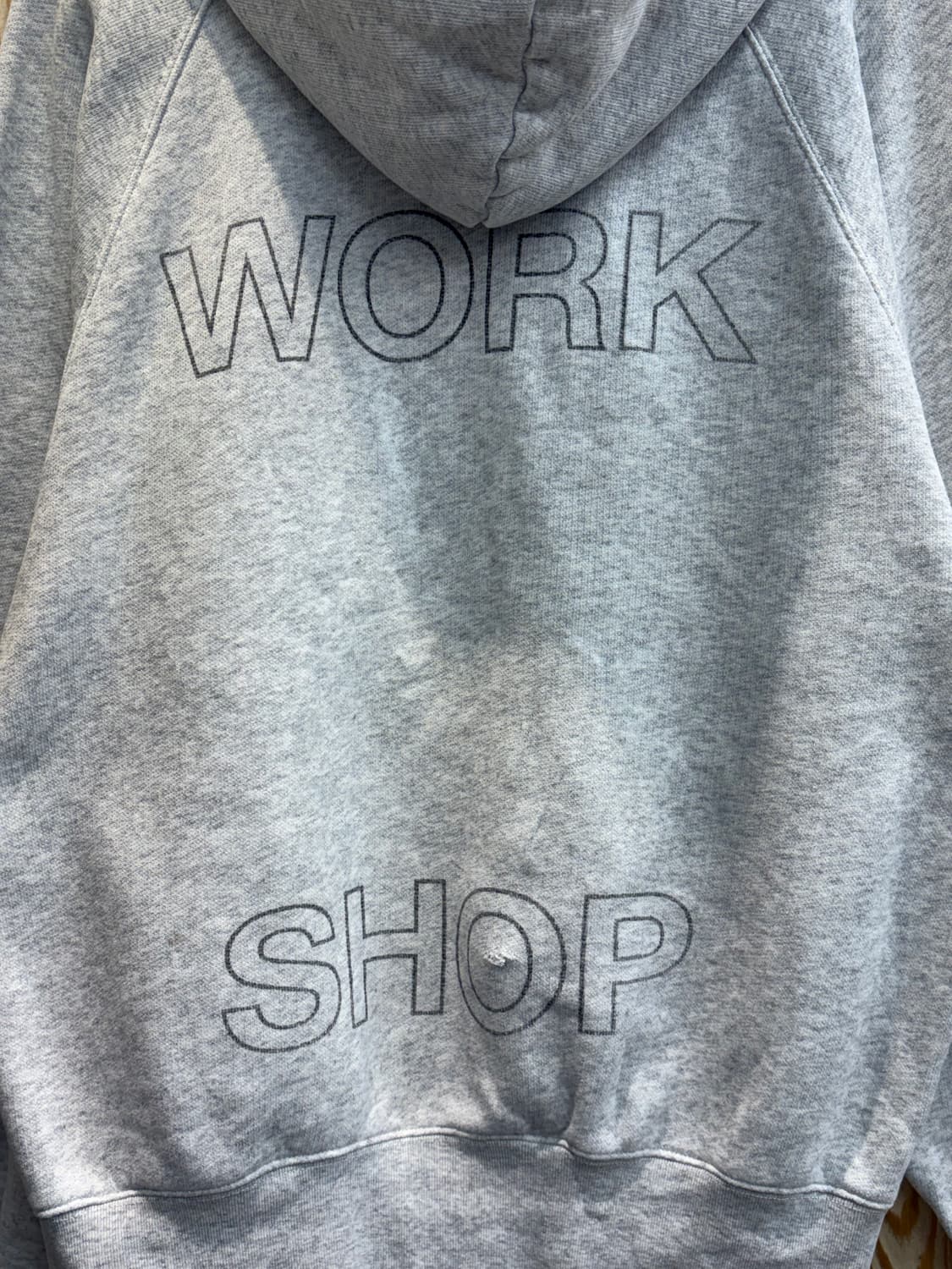 아워레가시 워크샵 후드 음양 프린트 오버다이드 카본 상품이미지4