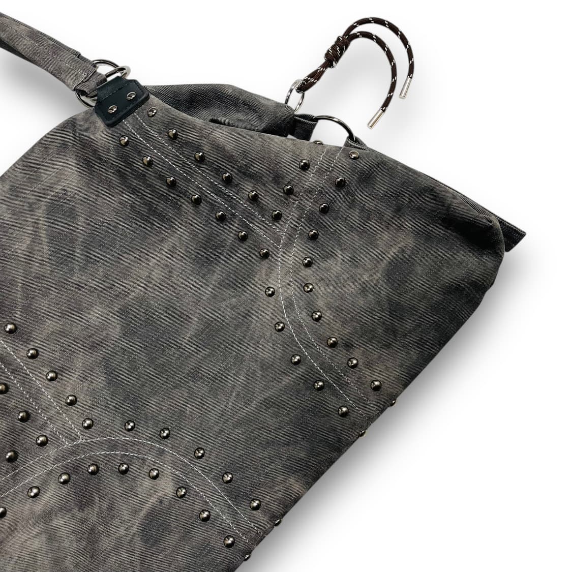 Rock Chic Bleached Stud Shoulder Bag 상품이미지3