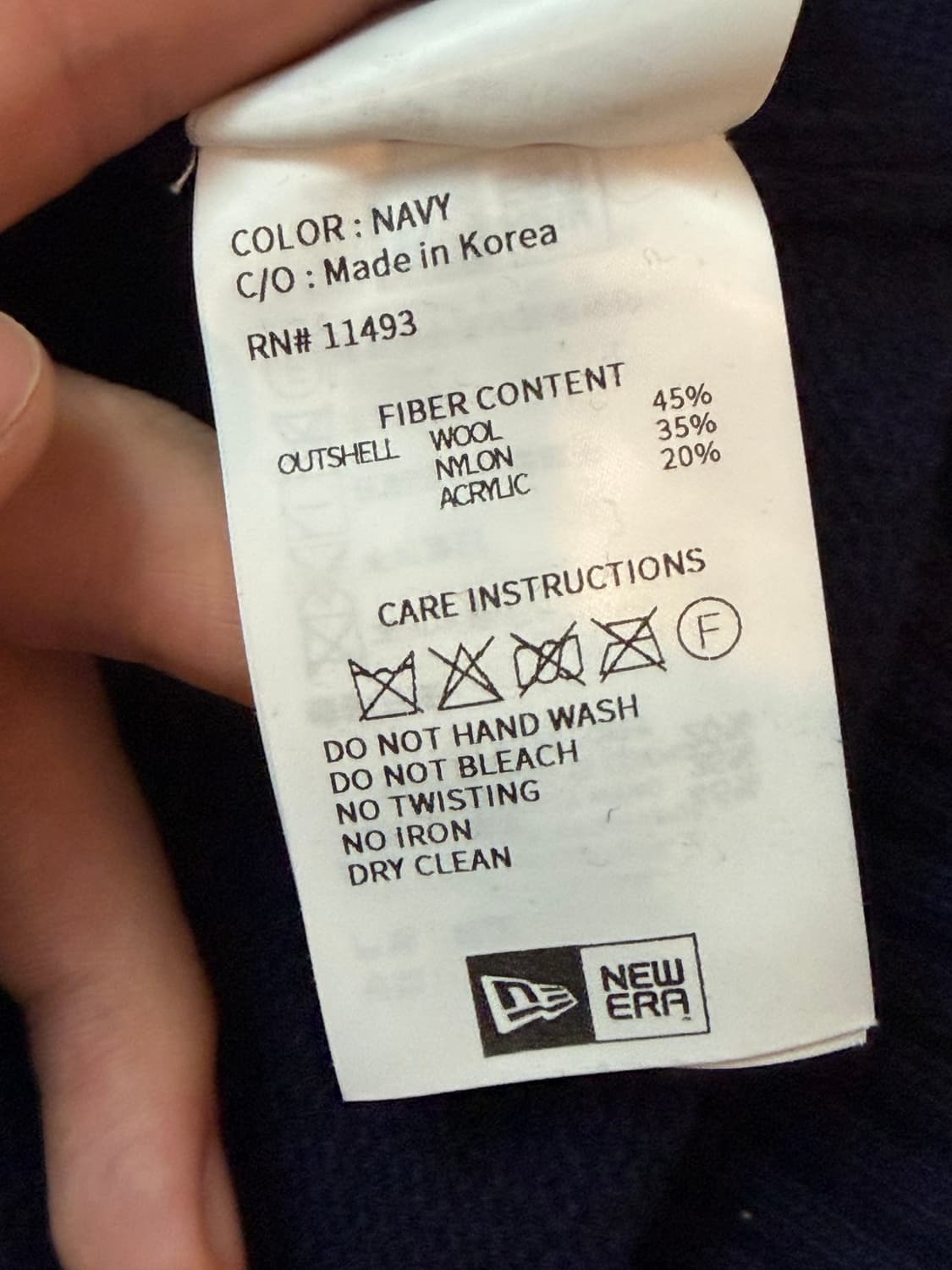 뉴에라 양키스 NY 빅로고 울 니트 네이비 상품이미지5