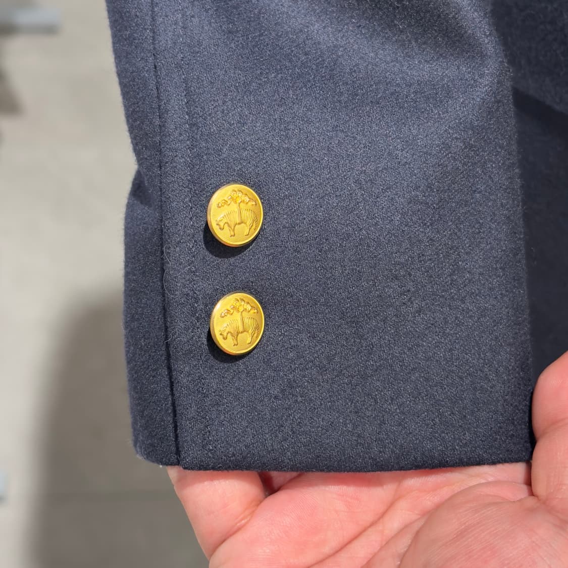 브룩스브라더스 플라넬 3버튼 네이비 금장 블레이저 상품이미지7