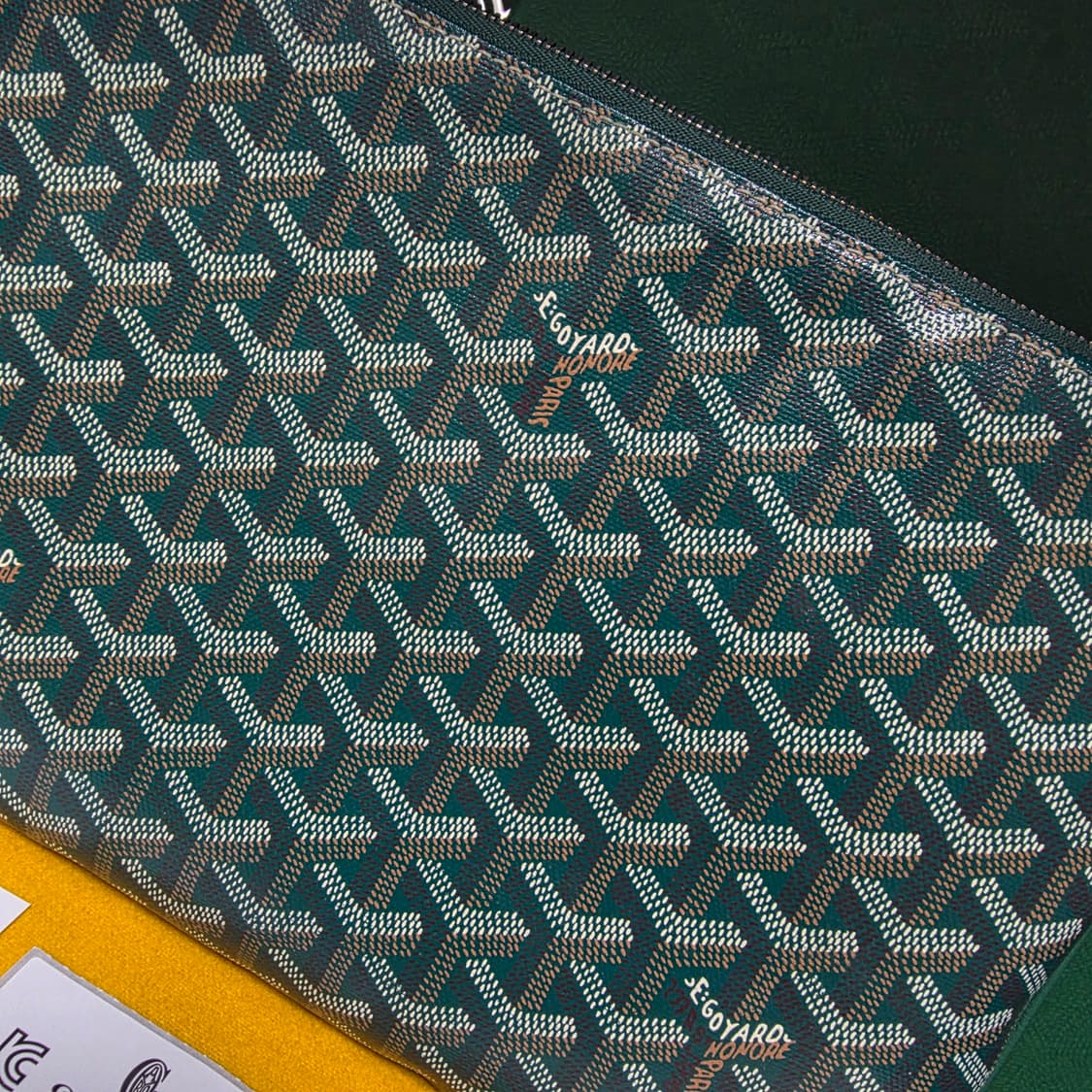 {클로젯}[MM/풀구성]고야드 세나 포쉐트 그린 클러치백 상품이미지3