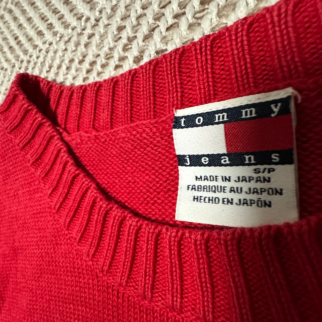 TOMMY JEANS japan made woman cotton knit 상품이미지3