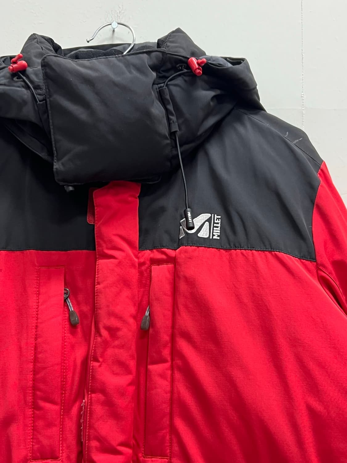 (100) 밀레 구스다운 패딩 자켓 레드 상품이미지3
