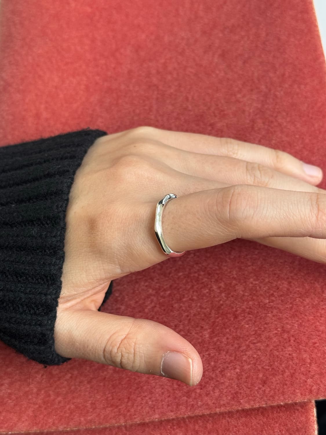 실버925 은반지 프리사이즈 심플반지 상품이미지1