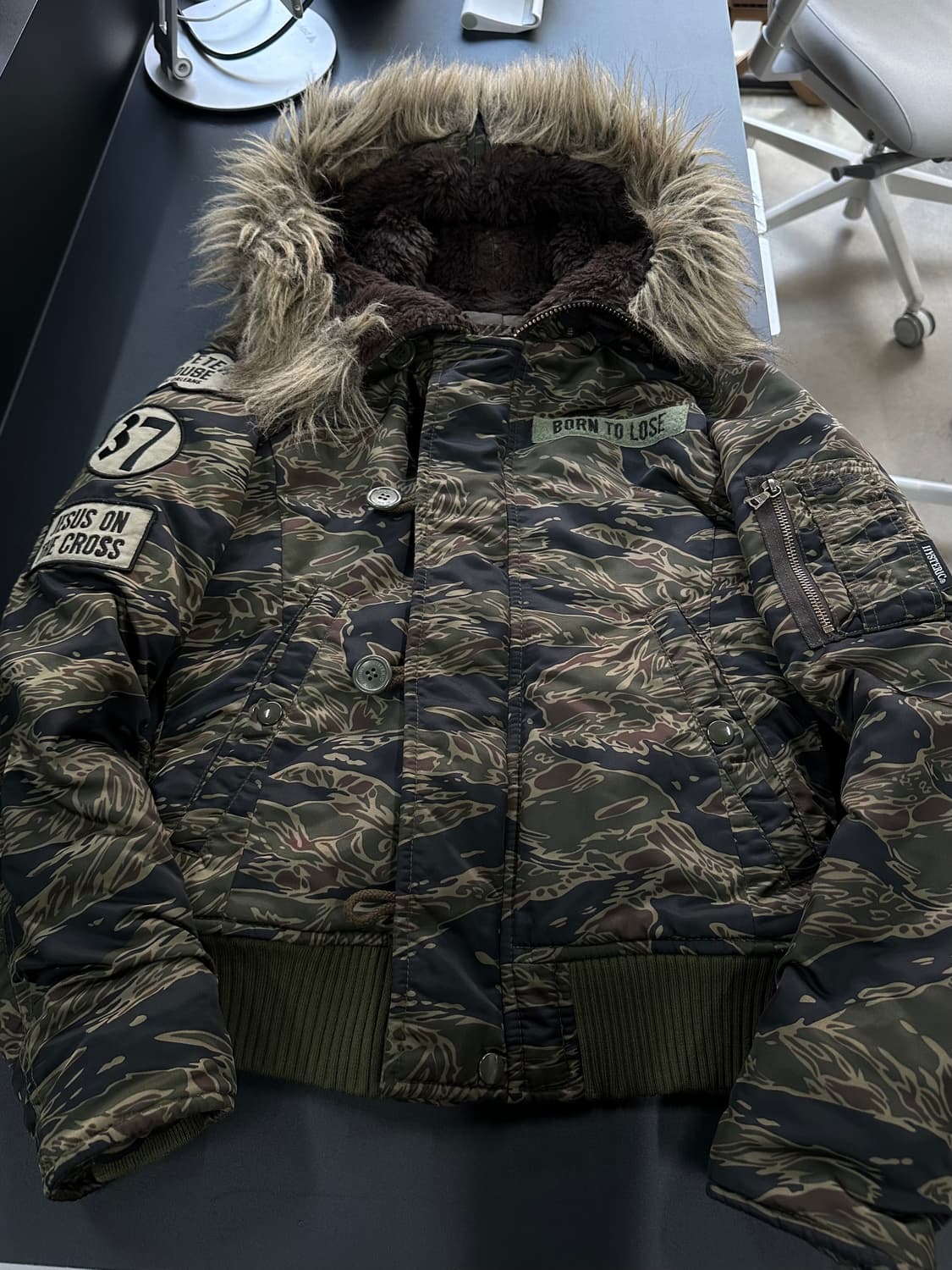 히스테릭글래머 타이거카모 N2b 패딩자켓 상품이미지8