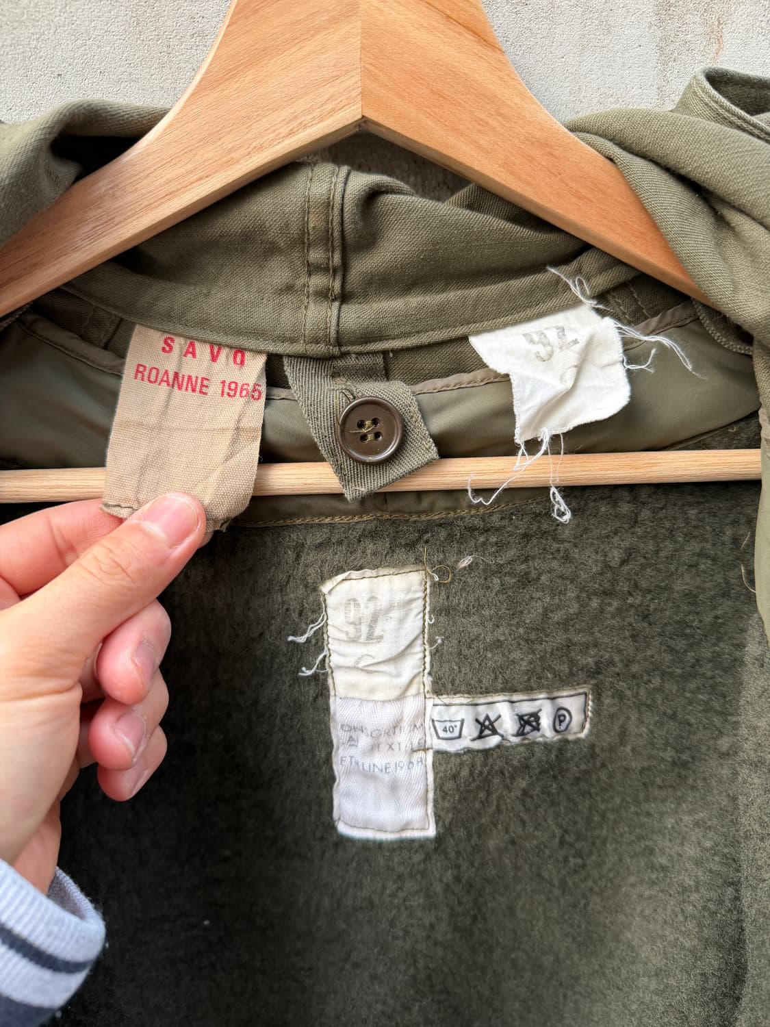 1960s OG FRENCH ARMY M64 모즈파카 오리지널 개파카 상품이미지5