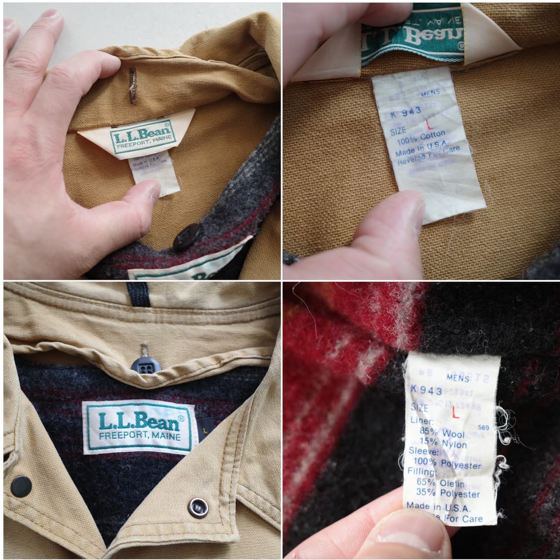 90s 엘엘빈 빈티지 나바호 헌팅 초어 자켓 L MADE IN USA 상품이미지6