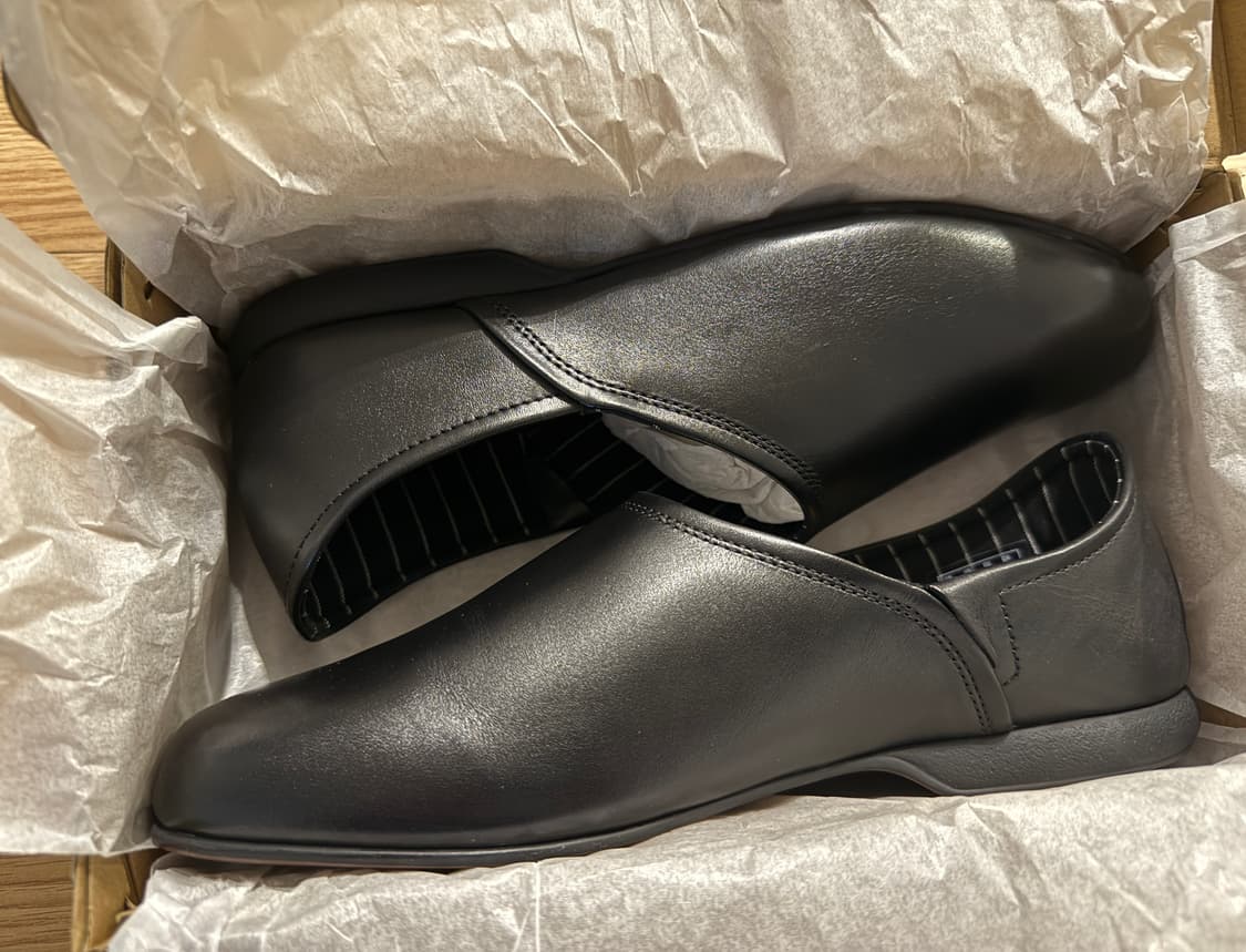 클락스 harston elite 로퍼 뮬 슬리퍼 블랙 레더 UK7 상품이미지2