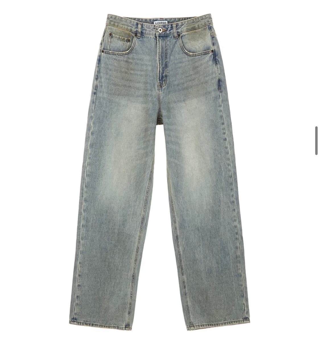 (새상품) 일꼬르소 워싱 와이드핏 데님M 상품이미지2