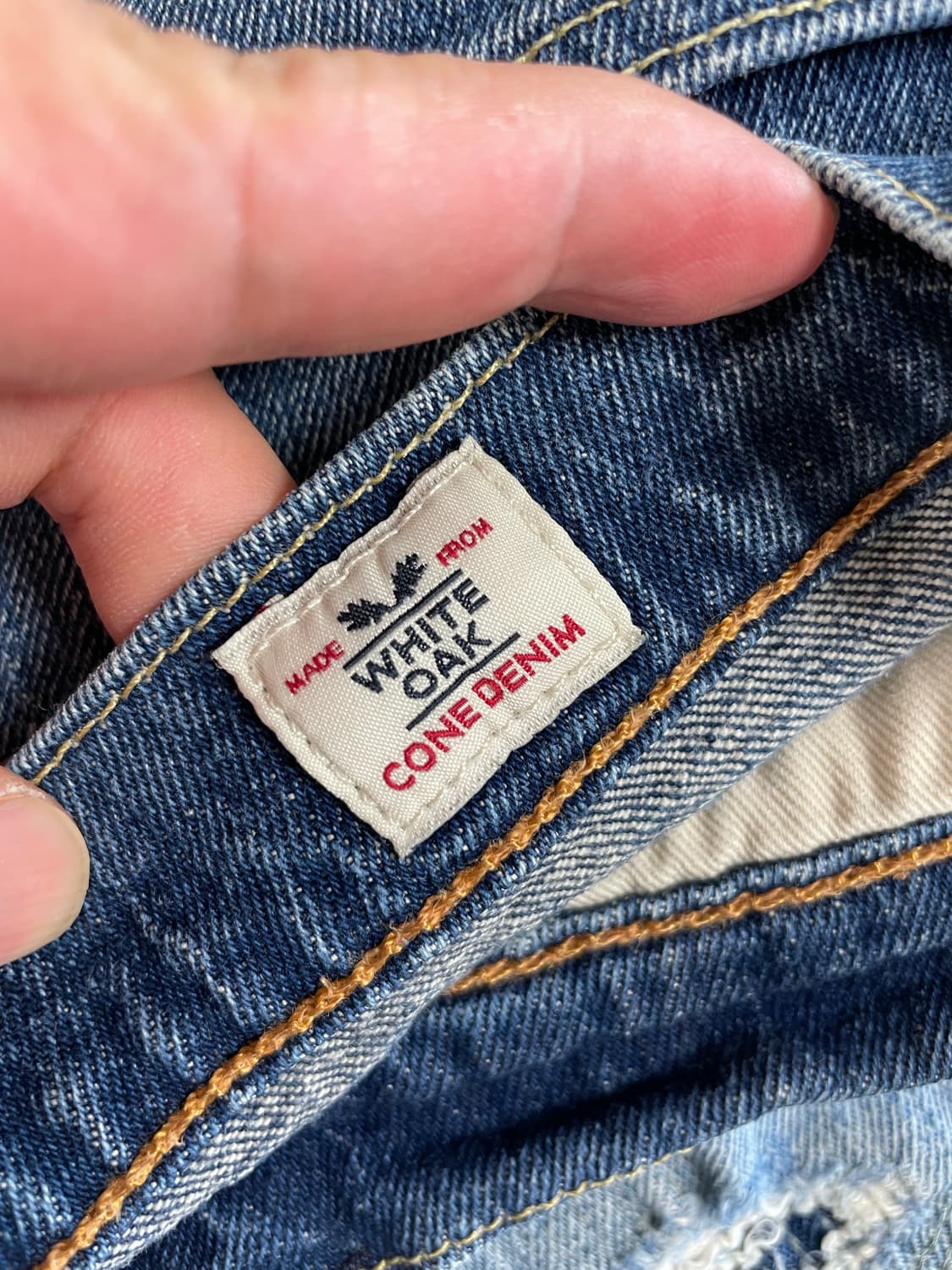 리바이스 511 데미지 가공 콘밀 화이트 오크 원단 데님팬츠 청바지 상품이미지5