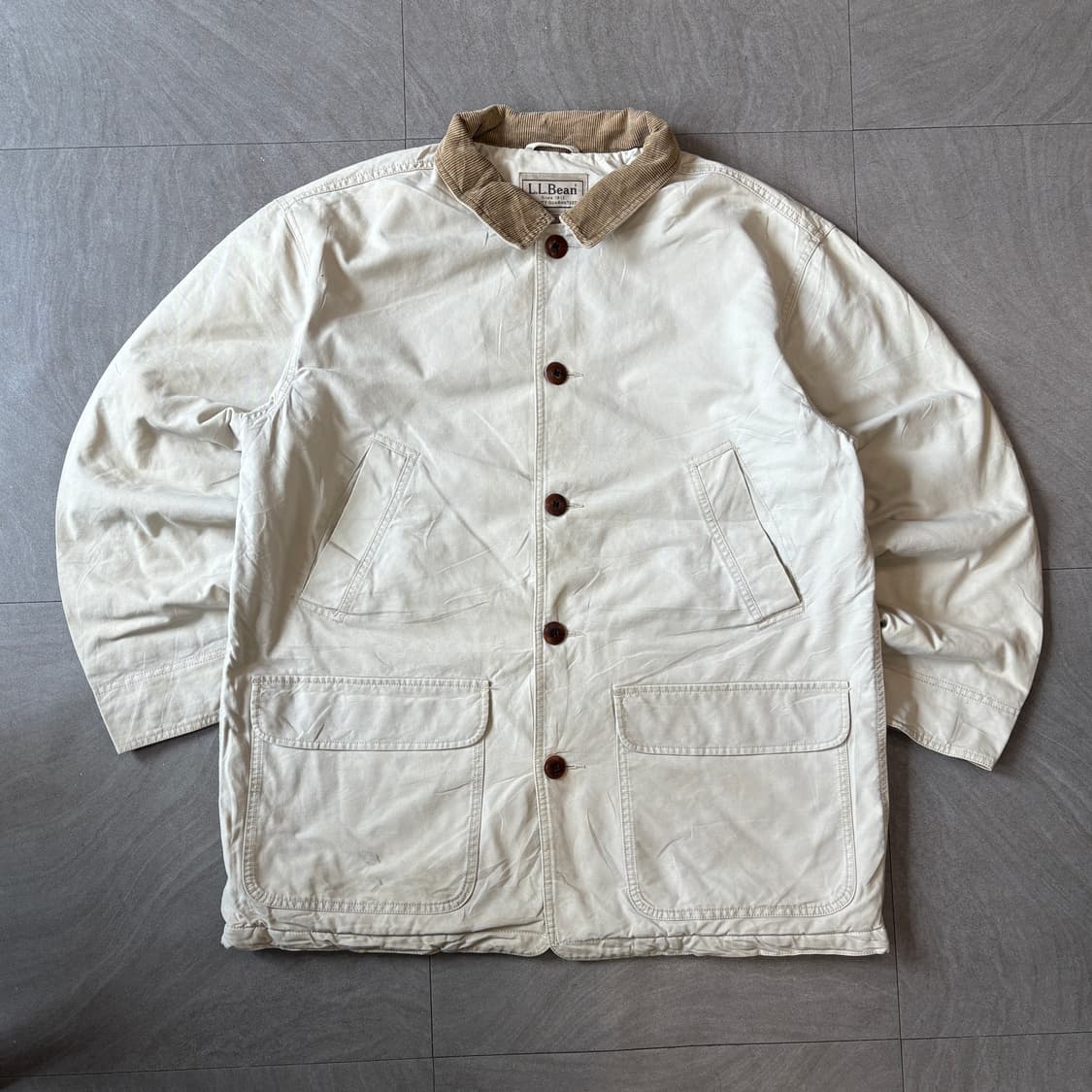 L.L.bean 엘엘빈 아이보리 헌팅 자켓 상품이미지1