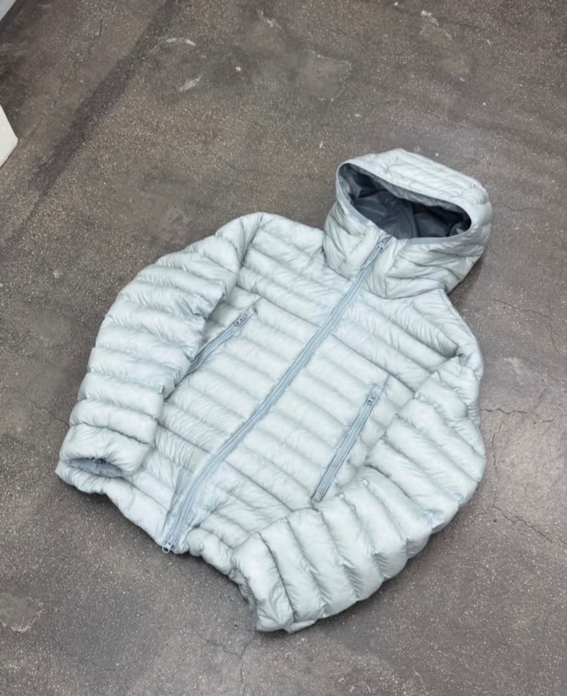 무신사스탠다드 시티 레저 시어 립스탑 후디드 라이트 다운 클라우디 블루 상품이미지1