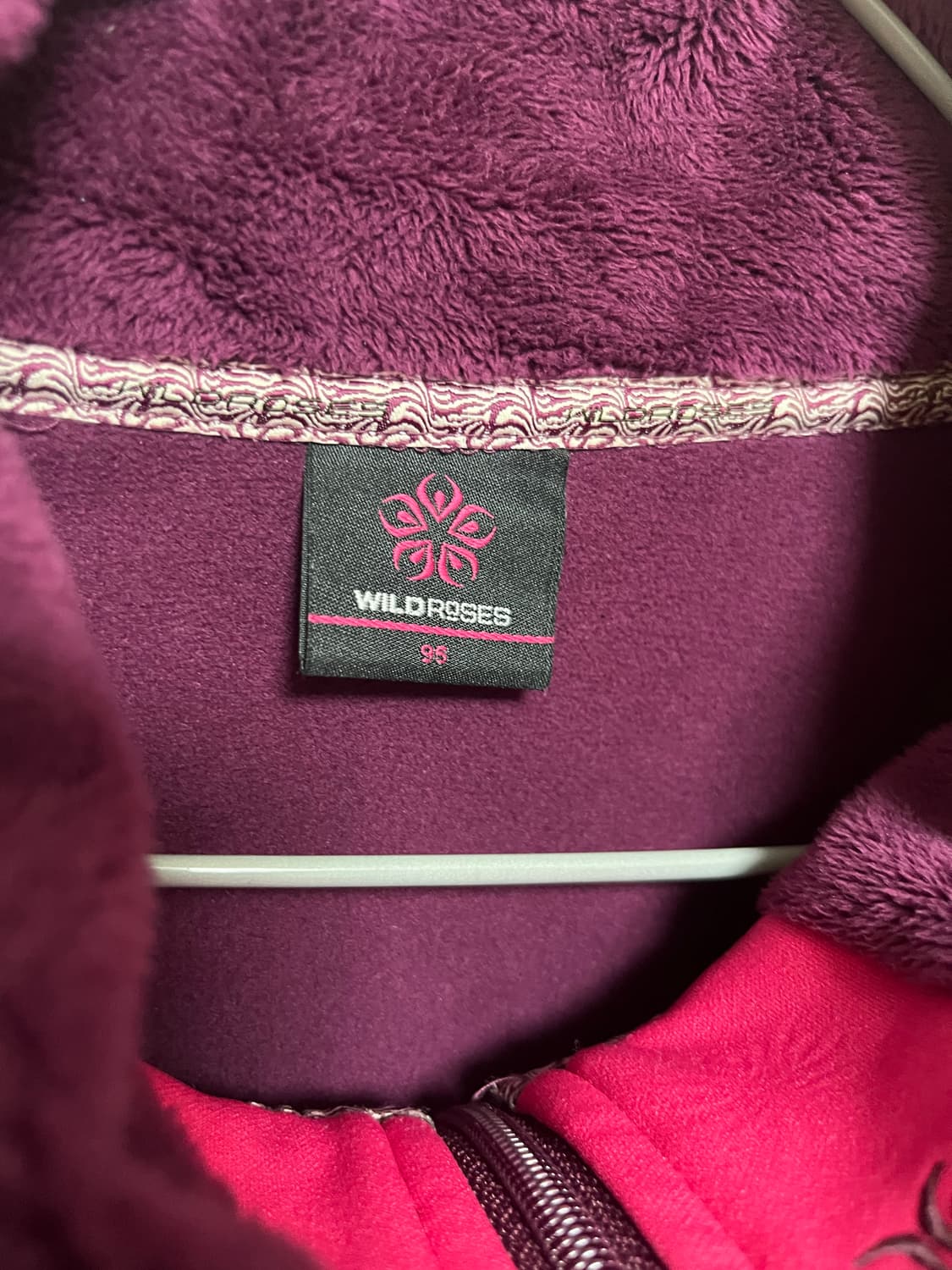 와일드 로즈 여성 플리스 자켓 퍼플 상품이미지5