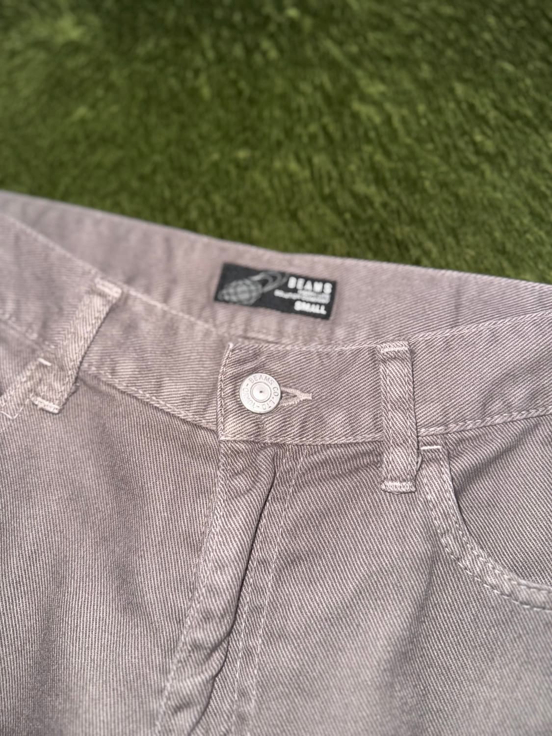 [S] BEAMS 빔즈 MADE IN JAPAN 코튼 하프 팬츠 그레이 상품이미지2