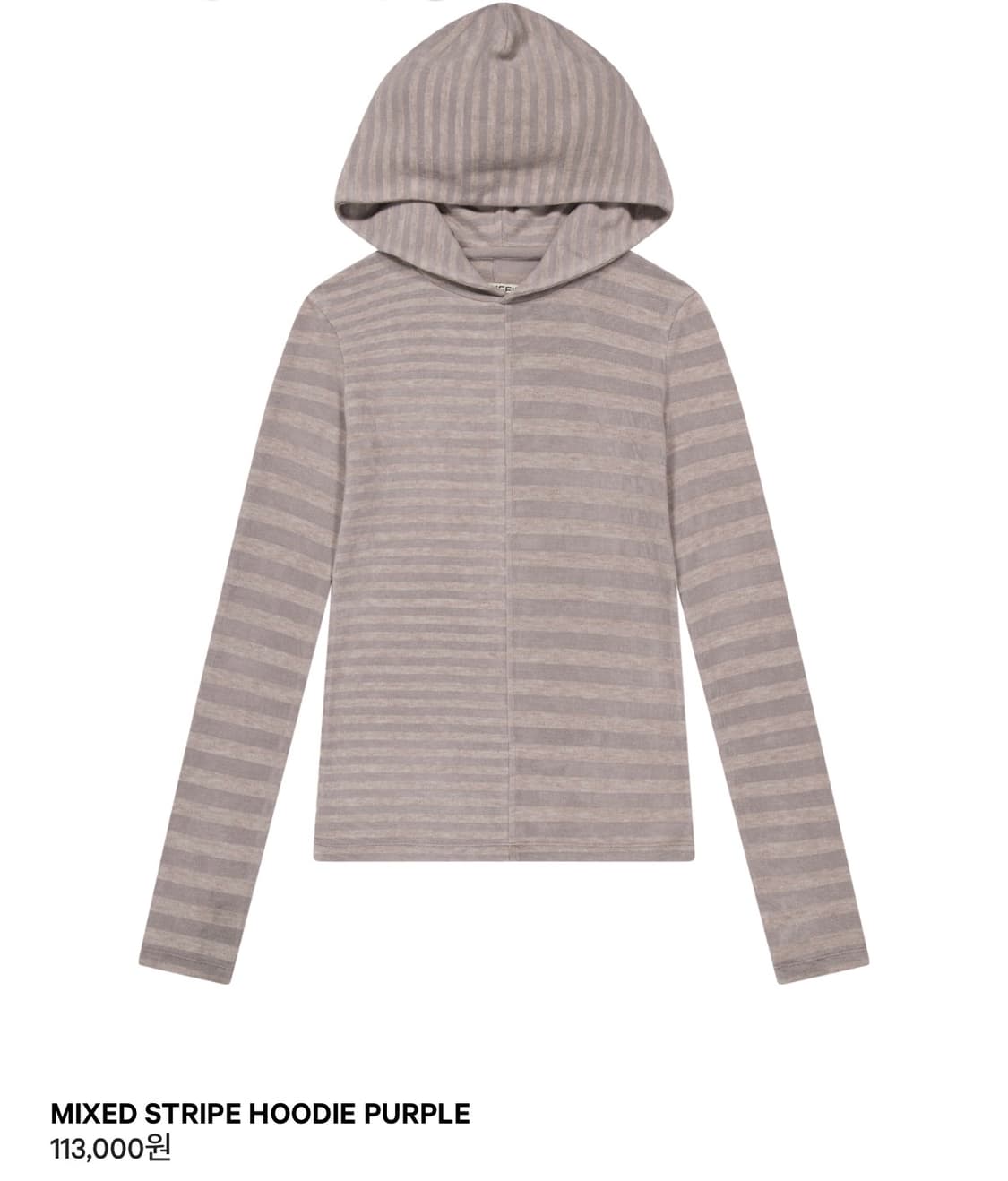 코이세이오 스트라이프 후드 퍼플 상품이미지1