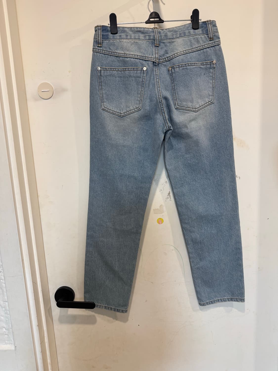 Lucky chouette 럭키슈에뜨 배색 청바지 상품이미지6