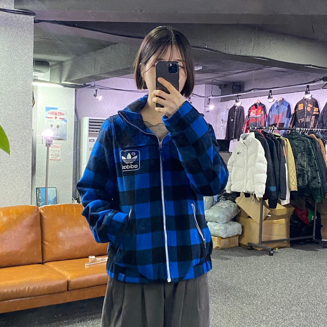 아디다스 파이어버드 체크 울 집업 b3376 상품이미지1