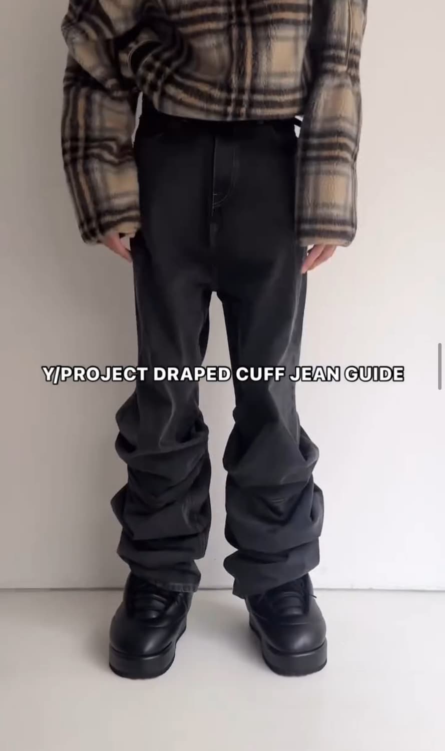 와이프로젝트 EVERGREEN DRAPED CUFF JEANS [29] 상품이미지1