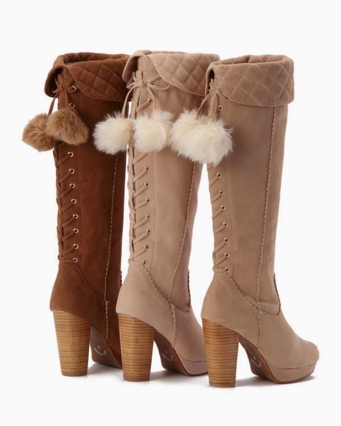 (교환) 리즈리사 라떼갸루 폼폼이 니하이부츠 롱부츠 L 상품이미지1