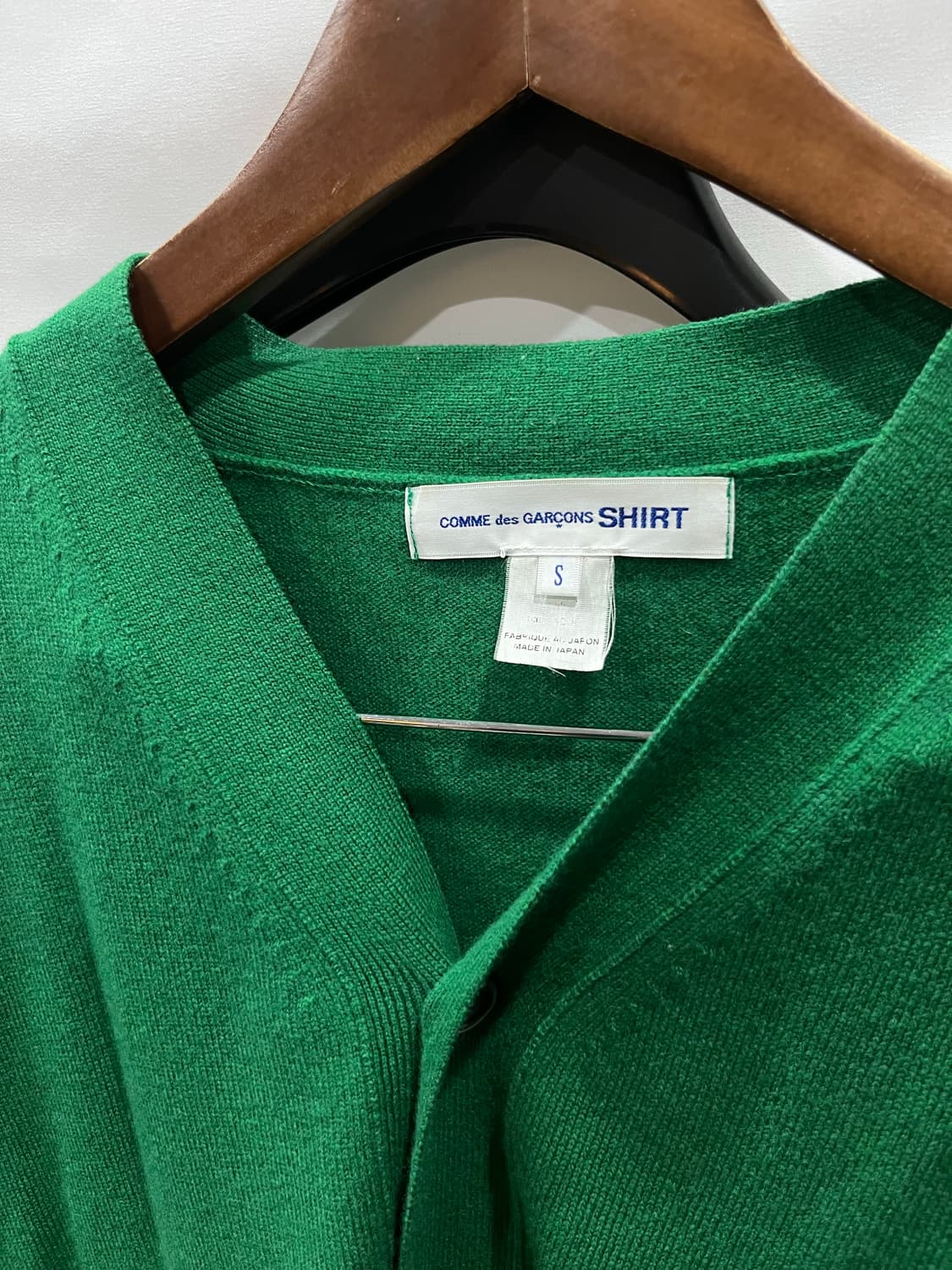 꼼데가르송 셔츠 오버사이즈 가디건 그린 S 상품이미지5