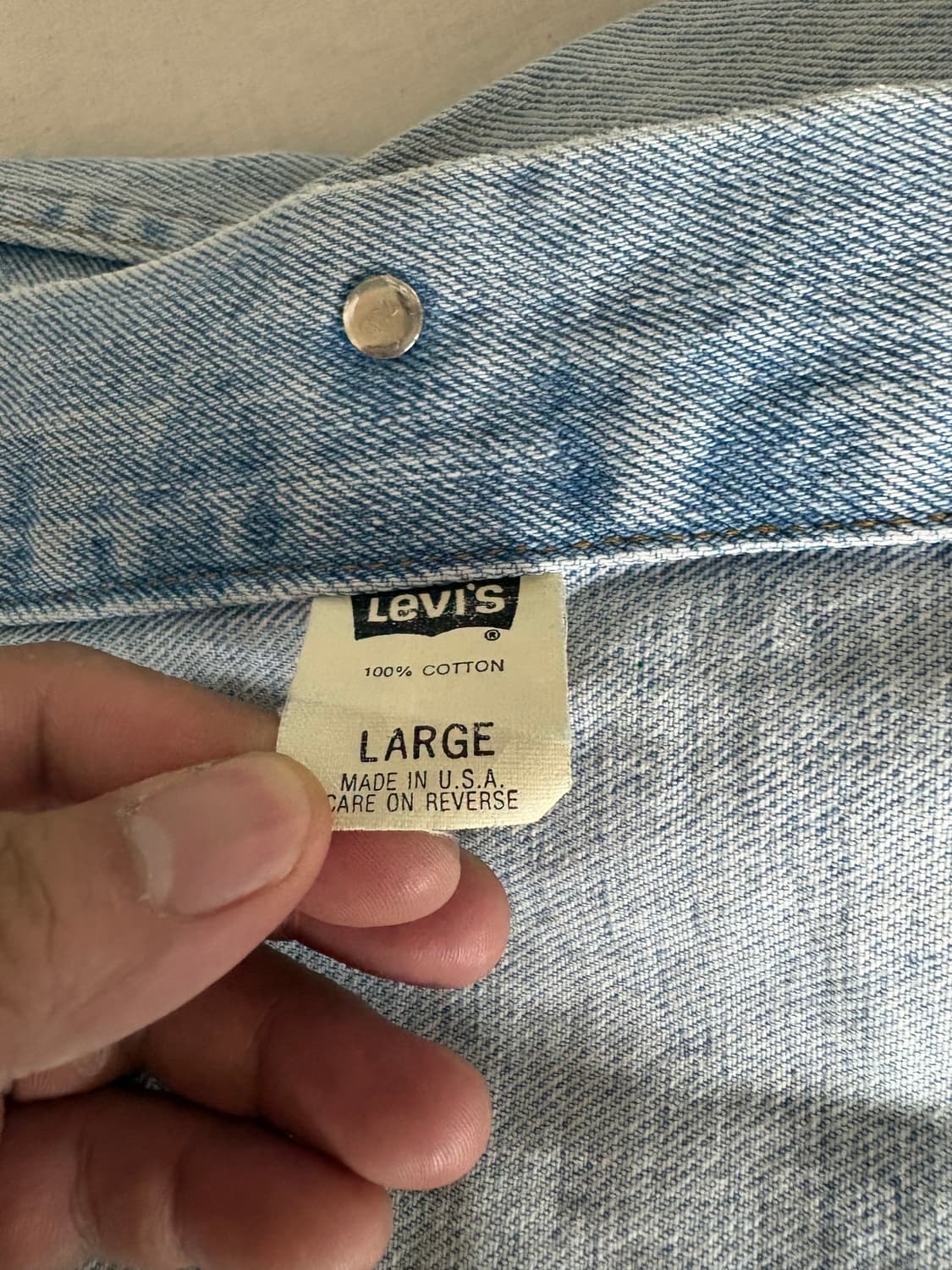 90s Levis 리바이스 데님 트러커 자켓 L 상품이미지6