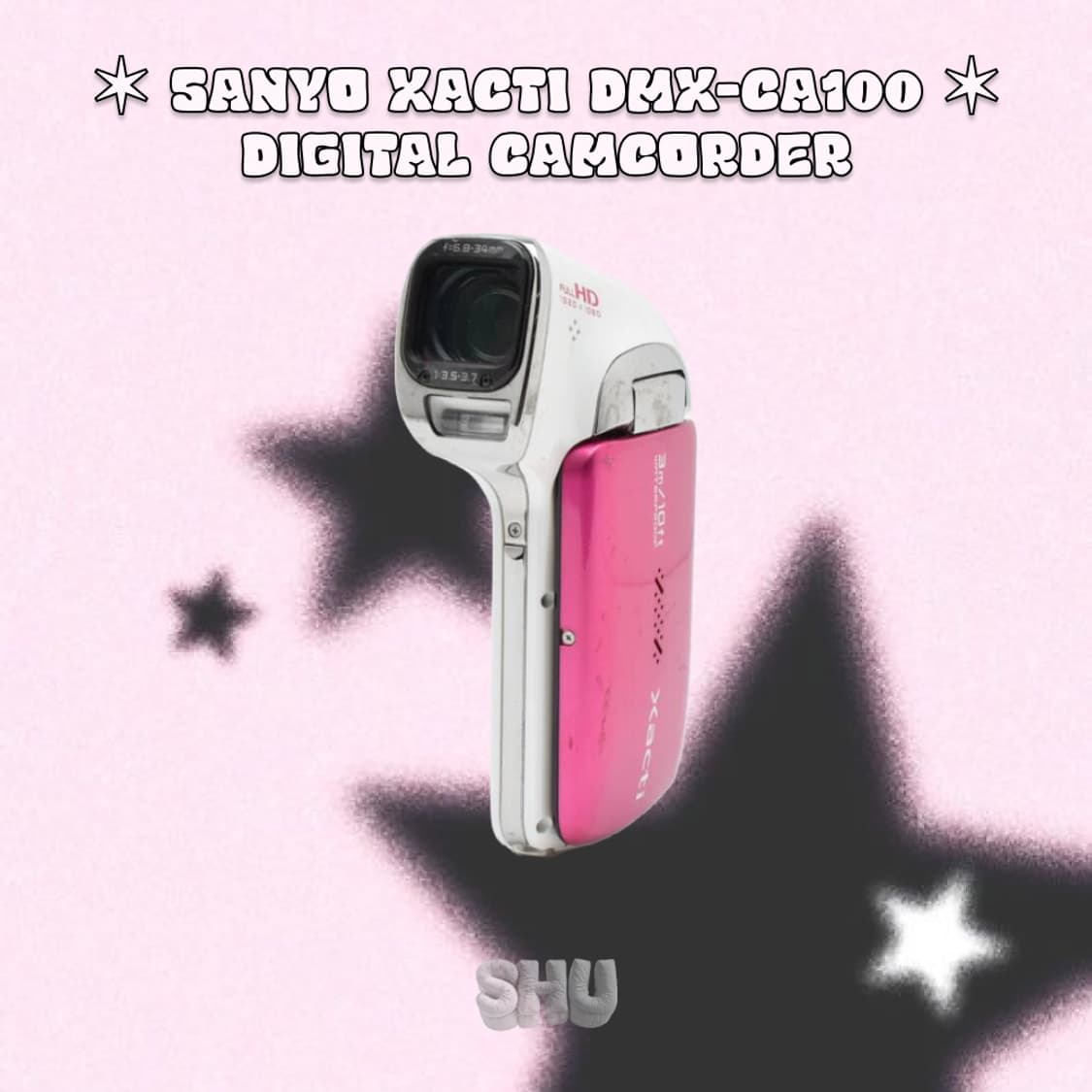 산요 작티 DMX-CA100 빈티지 방수 캠코더 핫핑크 상품이미지2