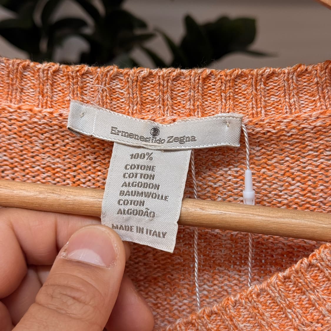  Ermenegildo Zegna 에르메네질도 제냐 코튼 니트 브이넥 L 상품이미지8