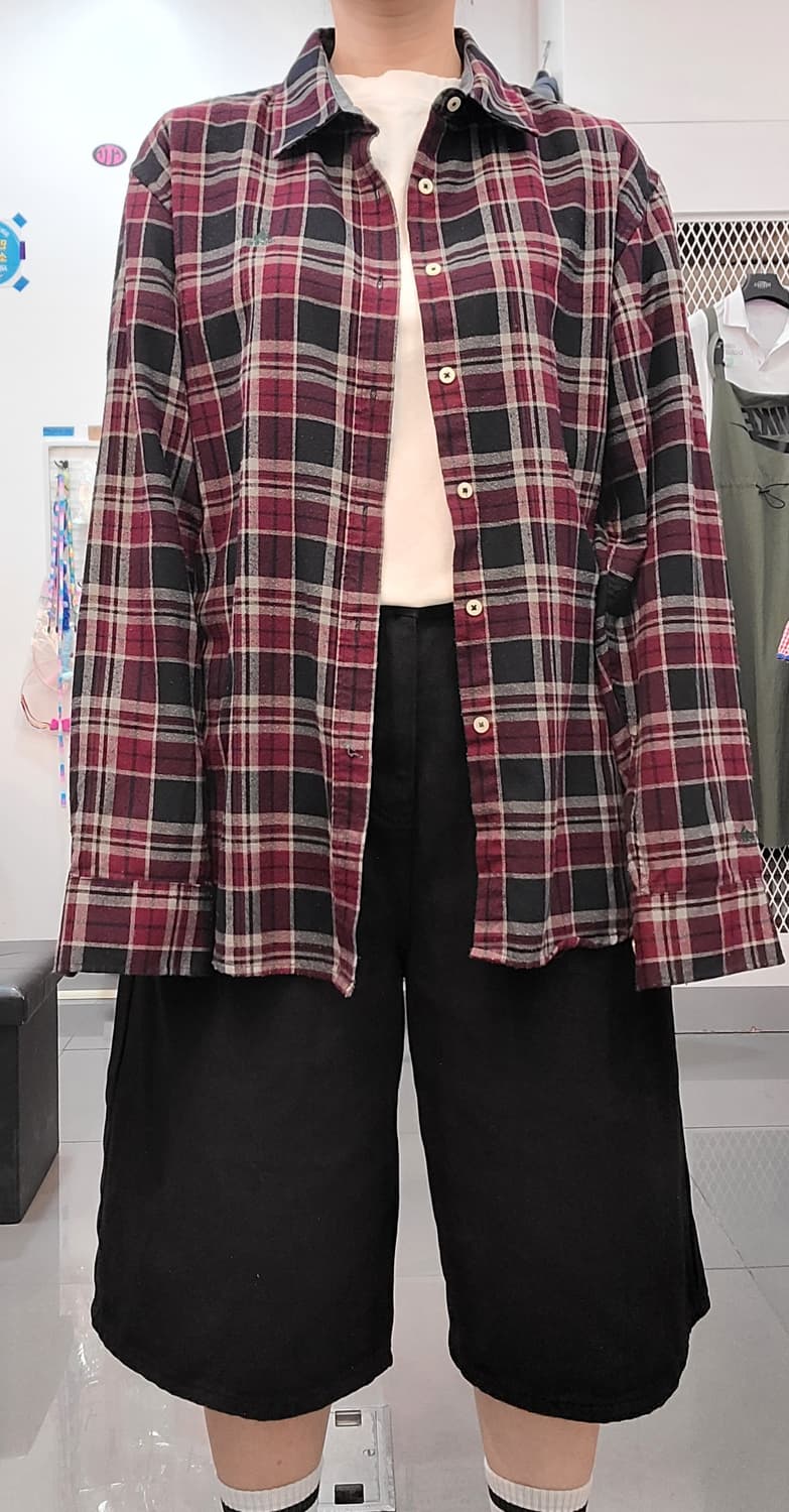 아디다스 남성 체크 셔츠남방 상품이미지1