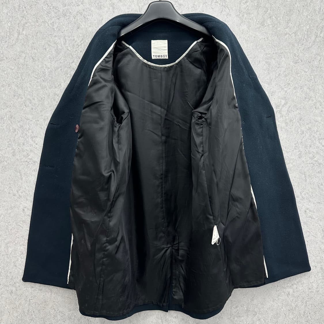 Free 톰보이 여자 울 더블코트 상품이미지3