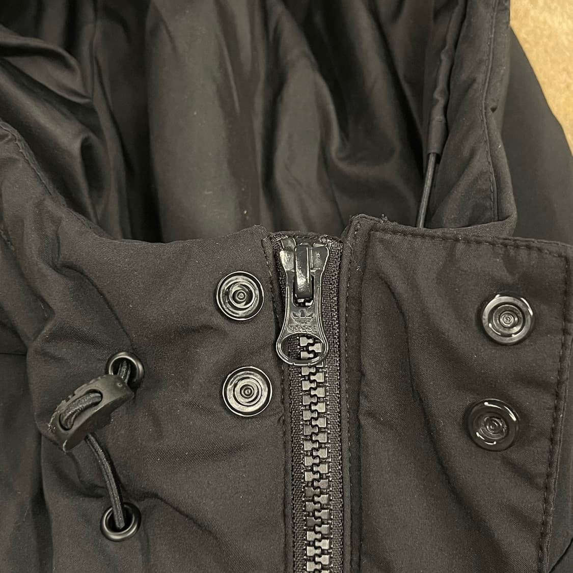 [정품/M] 아디다스 블랙 후드 아노락 패딩 b10 상품이미지8