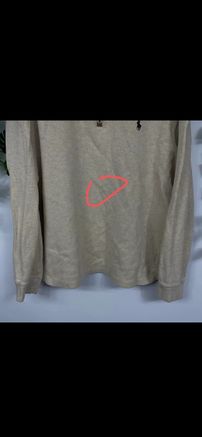 [폴로] 랄프로렌 하프집업 맨투맨 베이지 (XL) 상품이미지6