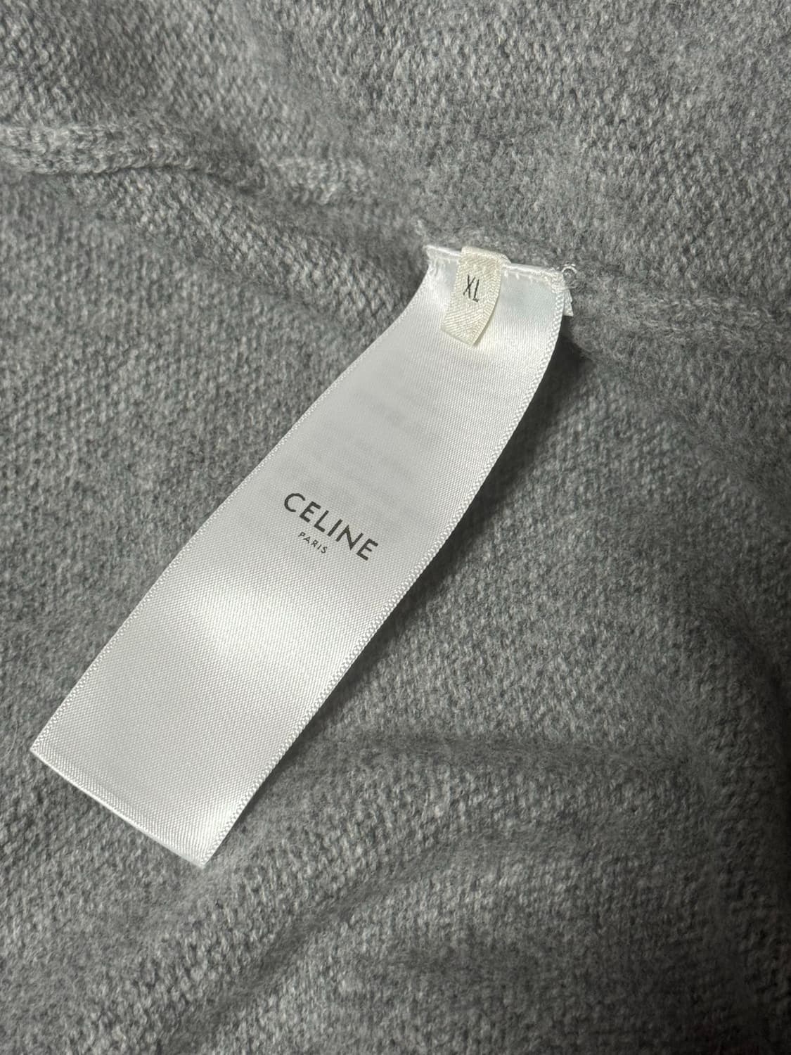 셀린느 트리옹프 울 캐시미어 후드집업 xl 상품이미지3