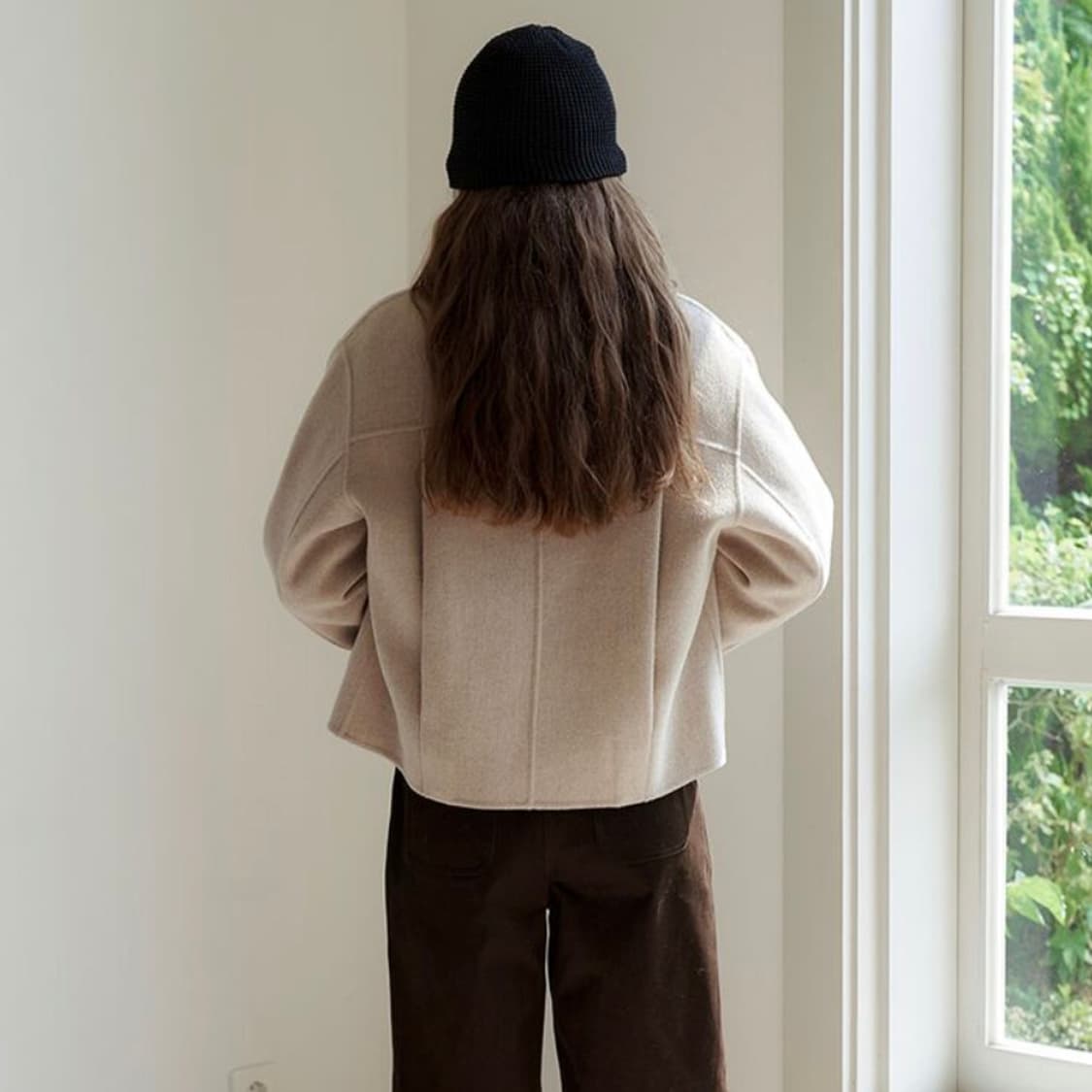 앳코너(at.corner) 핸드메이드 크롭 울자켓 프리사이즈 새상품 상품이미지3