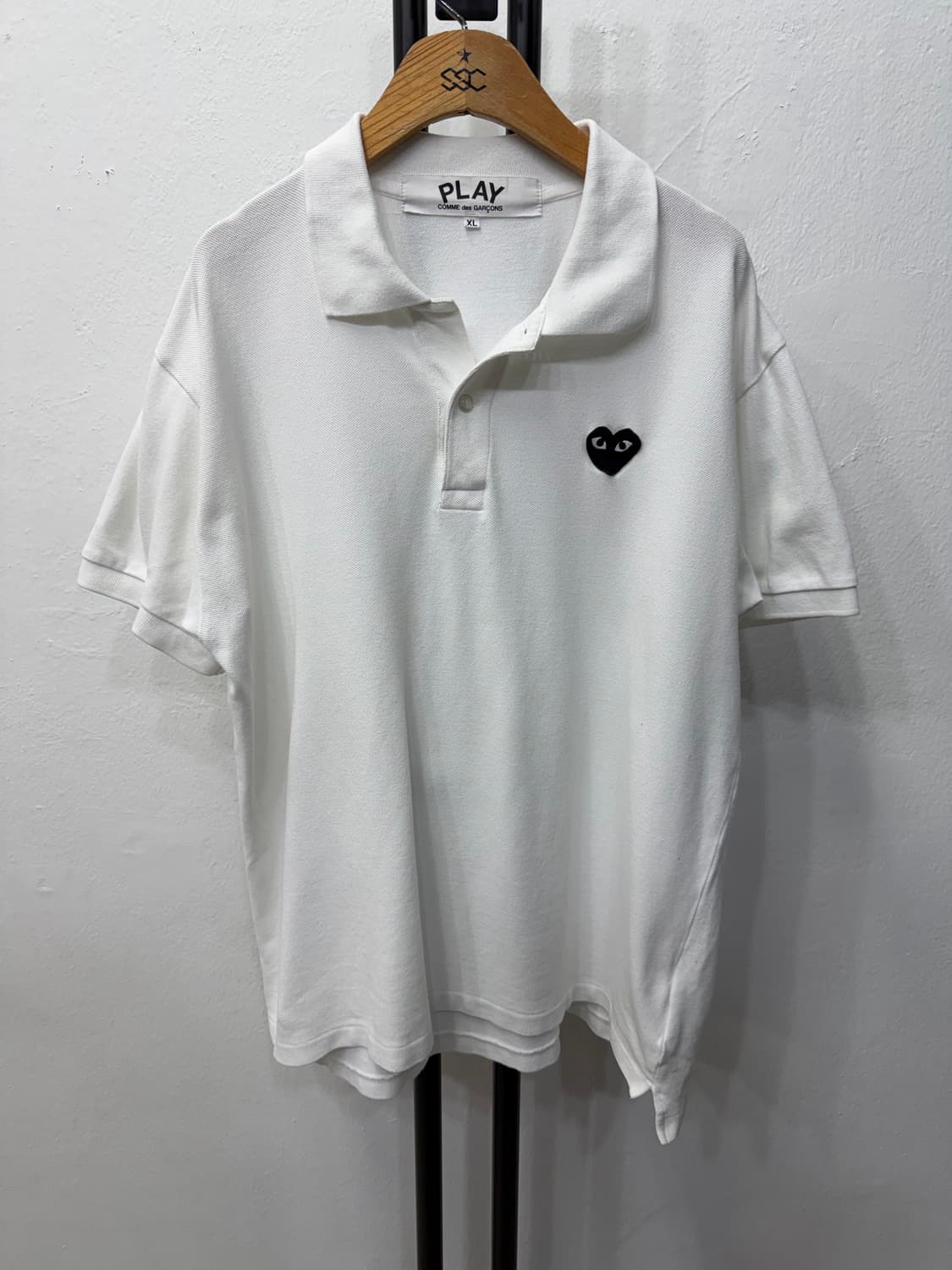 정품) 꼼데가르송 남성 반팔 폴로티 XL  상품이미지1
