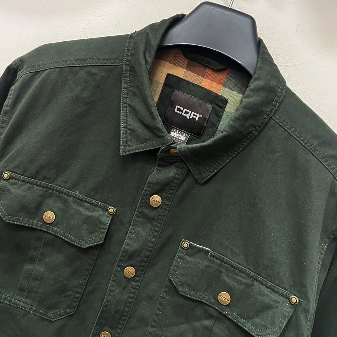 CQR 씨큐알 카키 셔츠 자켓 XL 상품이미지3