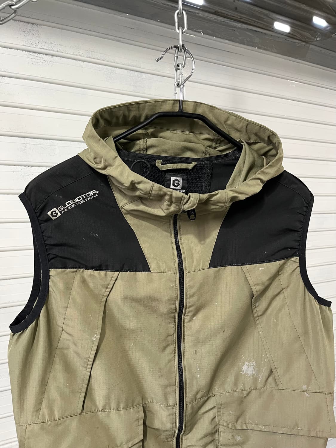 Gladiator hood vest zip up 상품이미지5
