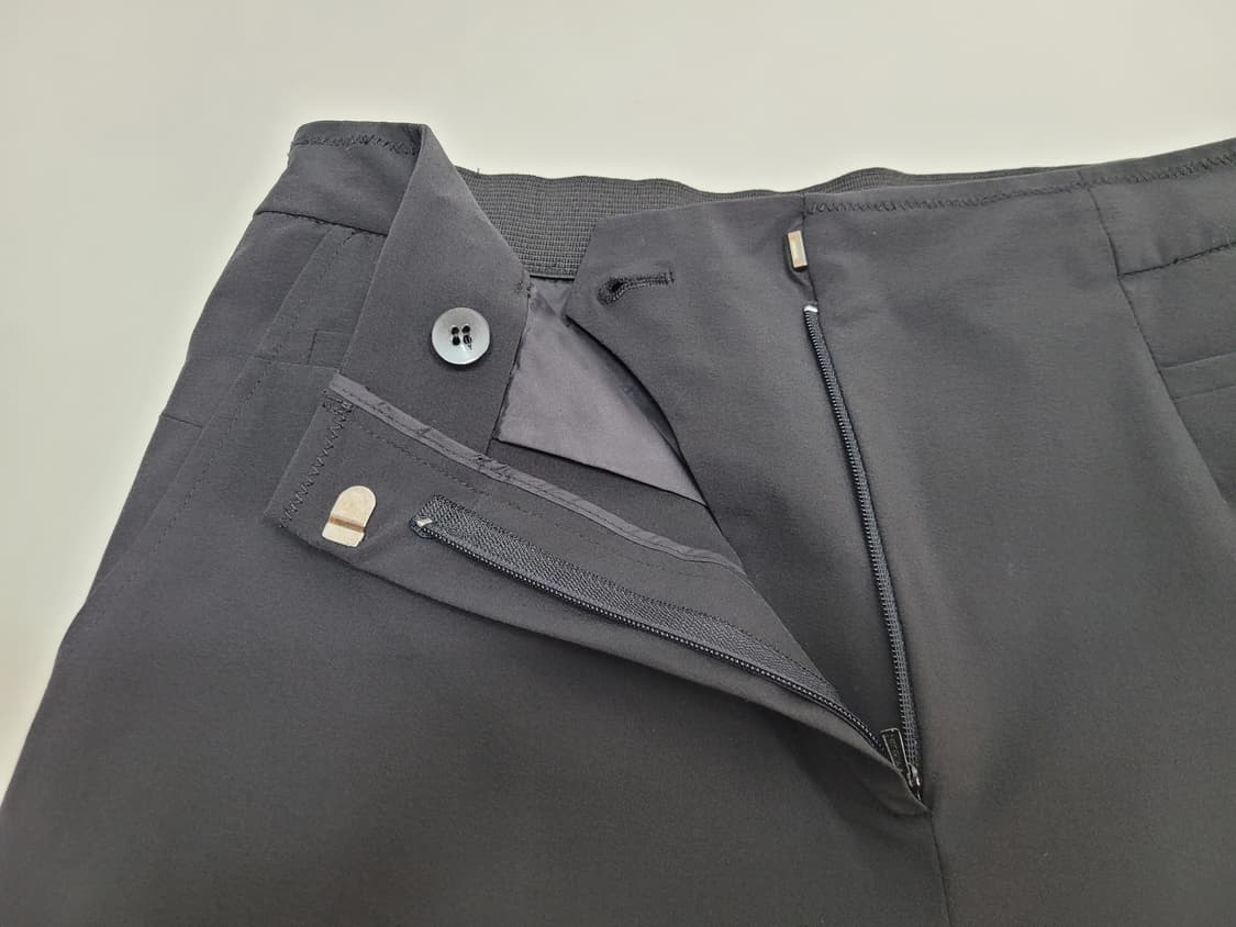 래트바이티 21SS 뒷밴딩 와이드핏 슬랙스 팬츠 / 여 64 블랙 
 상품이미지6