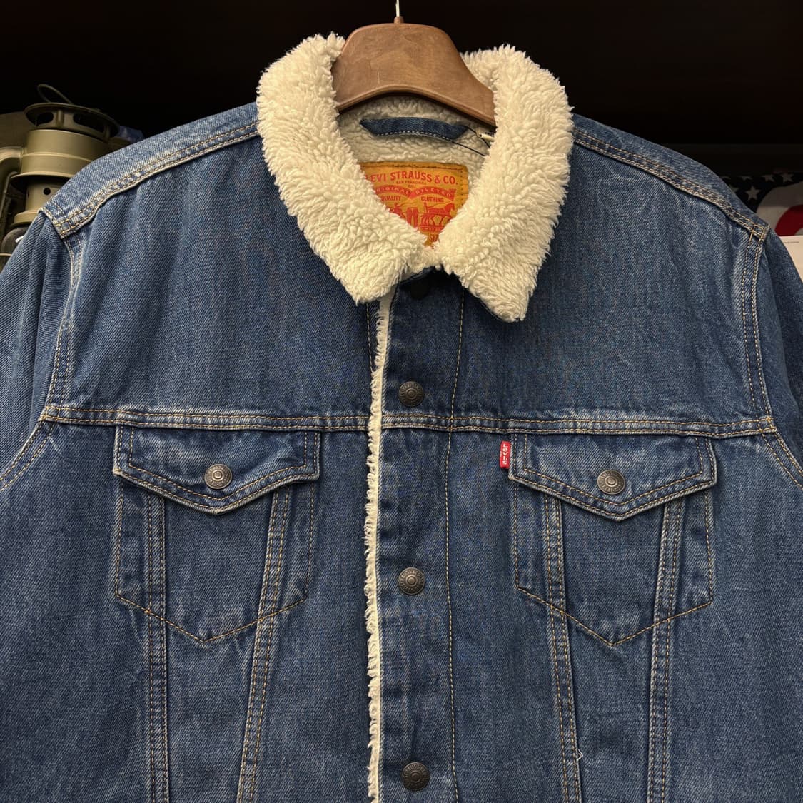 리바이스 쉐르파 타입3 보아라이닝 데님 트러커 자켓 중청 N286 상품이미지3