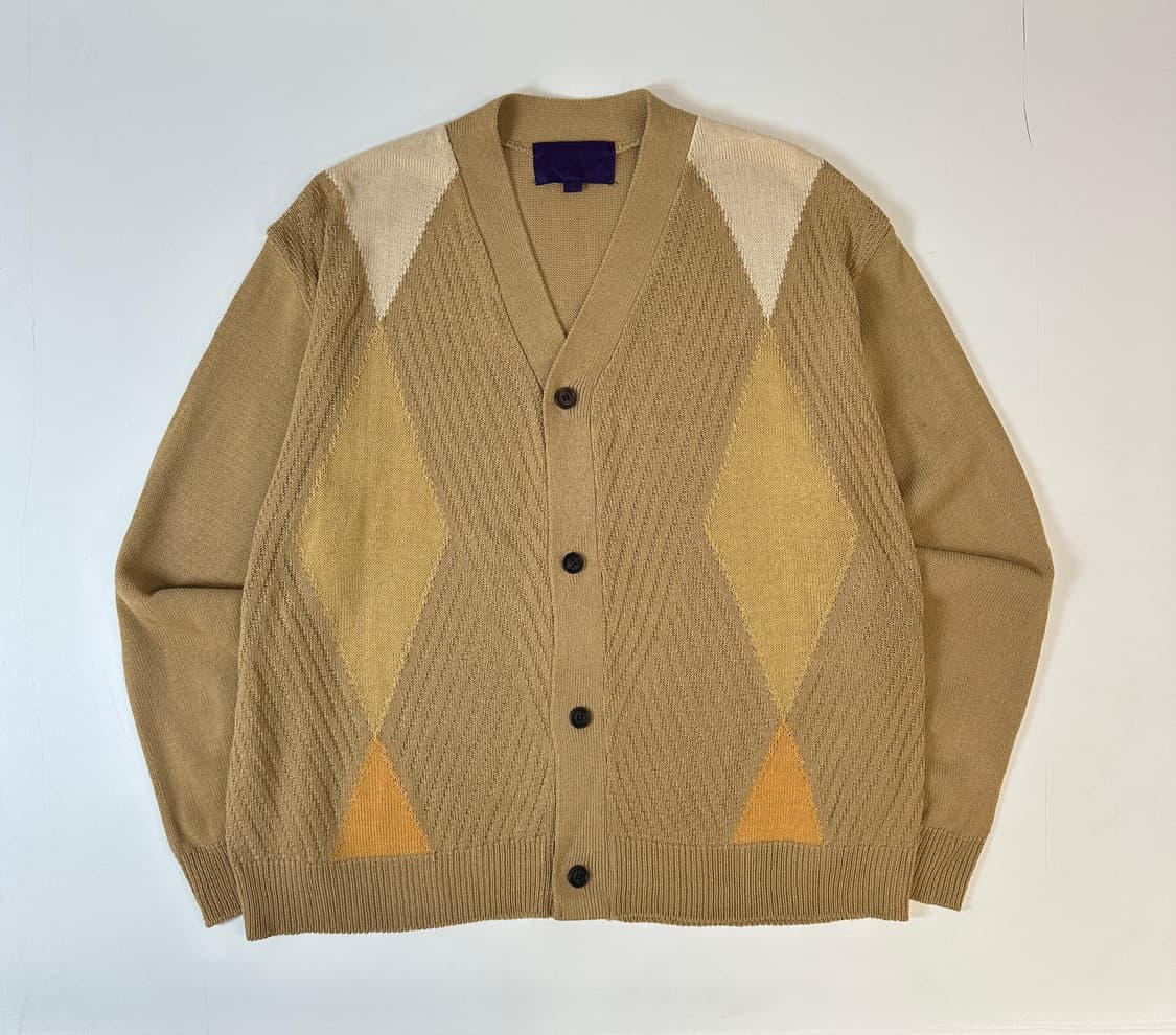 비슬로우 아가일 브이넥 가디건xl 상품이미지2