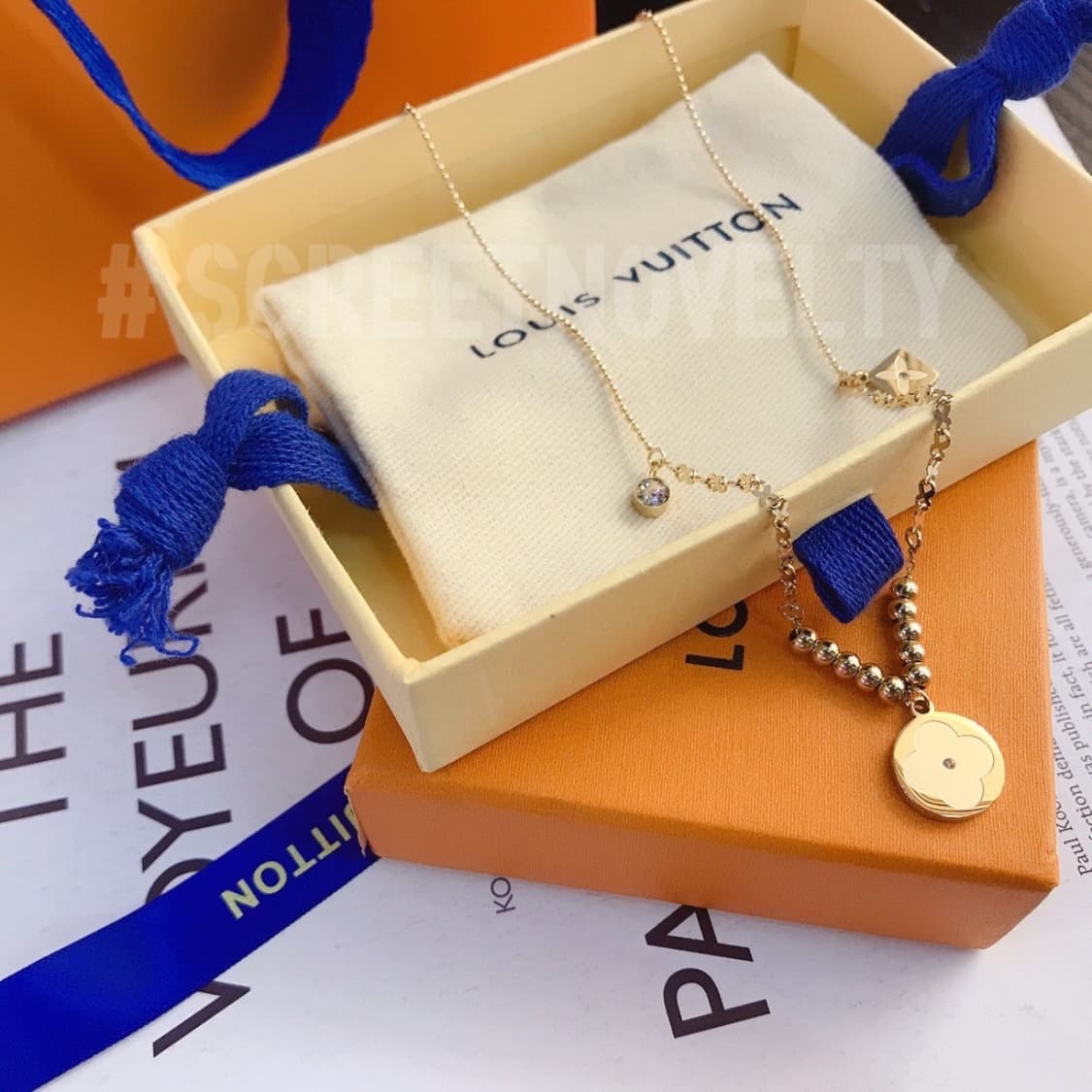 LV flower cham 목걸이 풀박스 상품이미지5